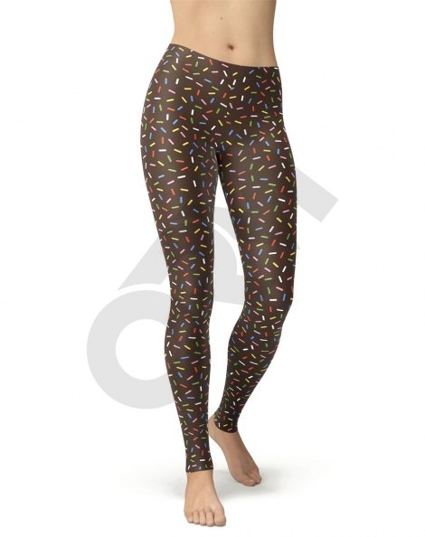 Sprinkles On Chocolate Glaze Legging